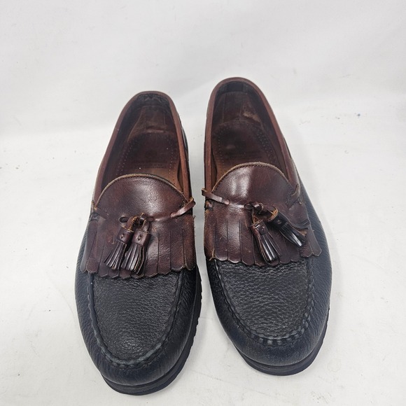 Allen Edmonds Mens 12 D Nashua Two Tone Black Brown Kiltie  display picture 2
